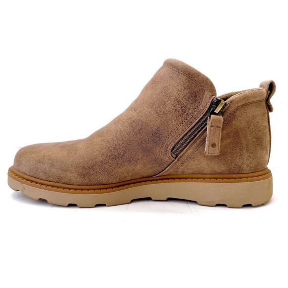 Dr Scholls Boots Women's Size 7.5 Tan Margo Manmade Lowtop Round Toe Foam Insole - Picture 1 of 8
